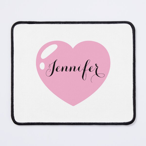 Item preview, Jennifer Name with pink Heart designed and sold by Artbymonika.
