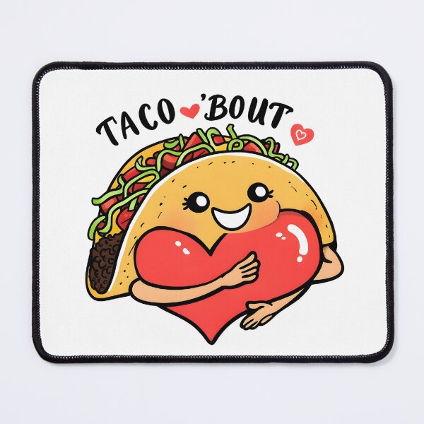 Item preview, Taco 'Bout Love – Cute Taco Hugging Heart  Funny Food Pun T-Shirt designed and sold by JaroPrints.