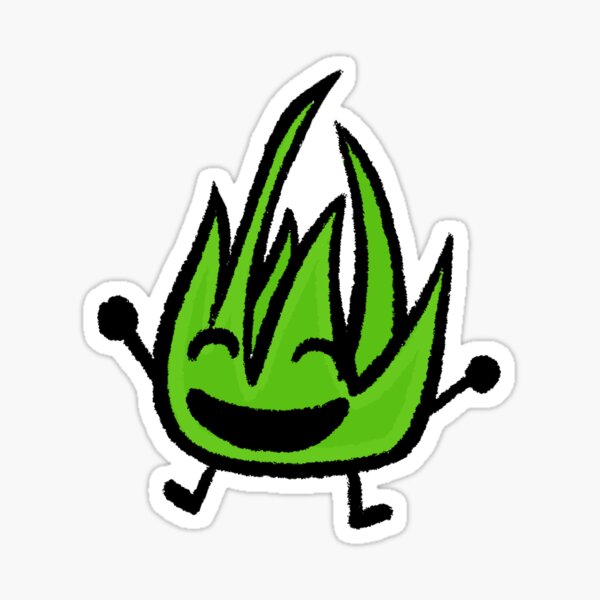 Grassy BFDI Sticker