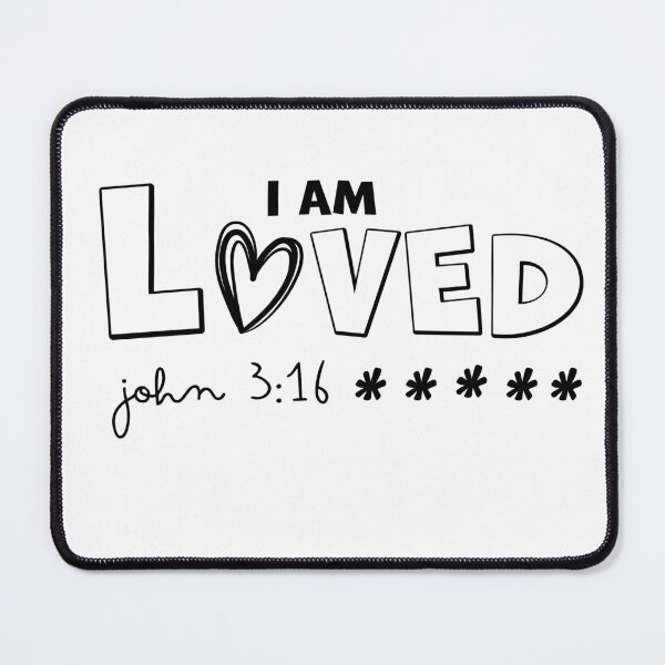 Item preview, I Am Loved Inspired from John 3:16 | Bible Verse | Inspirational | Minimalist Series #5 designed and sold by JirehKollezion.