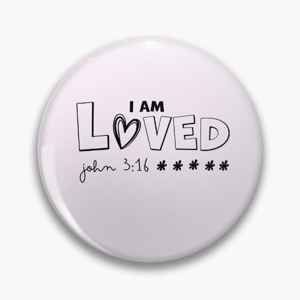 Item preview, I Am Loved Inspired from John 3:16 | Bible Verse | Inspirational | Minimalist Series #5 designed and sold by JirehKollezion.