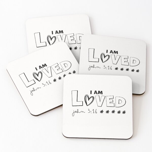 Item preview, I Am Loved Inspired from John 3:16 | Bible Verse | Inspirational | Minimalist Series #5 designed and sold by JirehKollezion.
