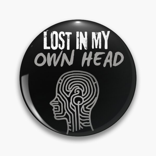 Item preview, Lost In My Own Head – Artistic Overthinking Design designed and sold by Silly Shapes Co..