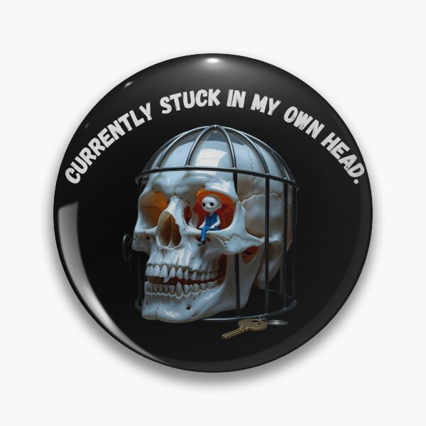 Item preview, Stuck in My Head – Creative Overthinking Graphic designed and sold by Silly Shapes Co..