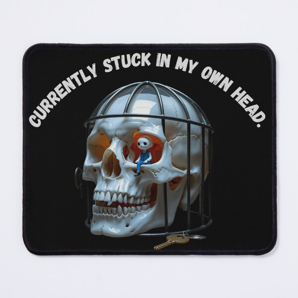Item preview, Stuck in My Head – Creative Overthinking Graphic designed and sold by Silly Shapes Co..