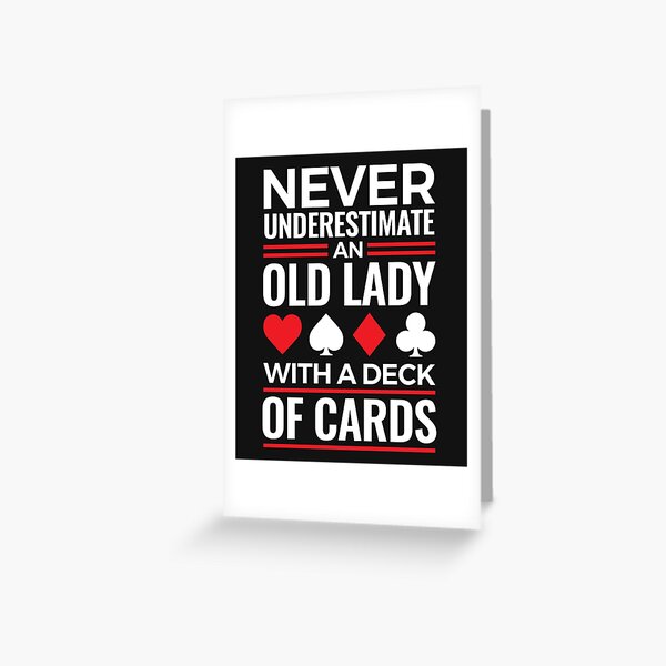 Item preview, Bridge Player Grandma Never Underestimate An Old Lady with a Deck of Cards designed and sold by jaygo.