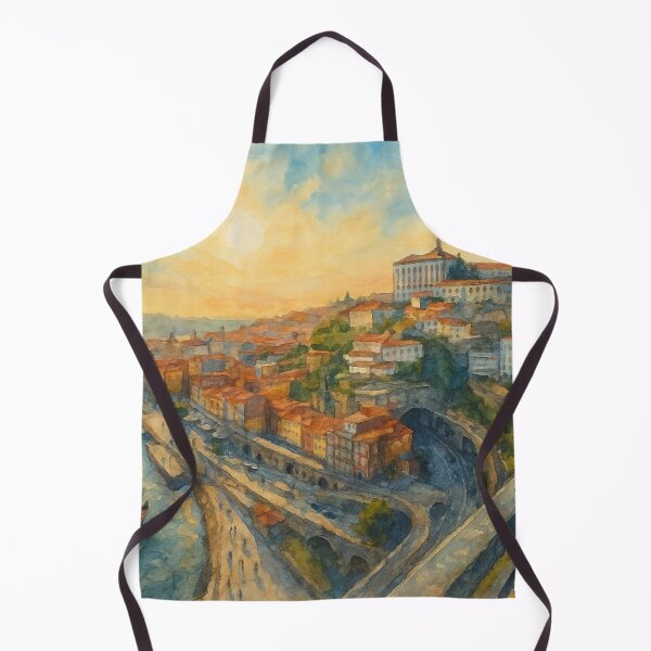 Item preview, Sunlit Porto: Watercolor View from Dom Luís I Bridge designed and sold by Moments Abroad.