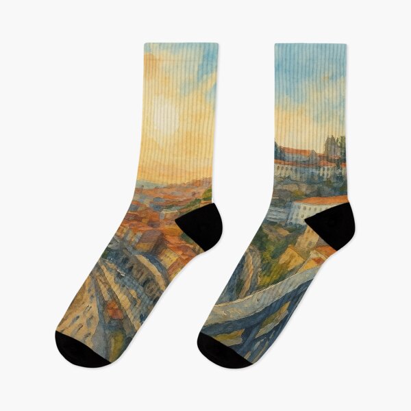 Item preview, Sunlit Porto: Watercolor View from Dom Luís I Bridge designed and sold by Moments Abroad.