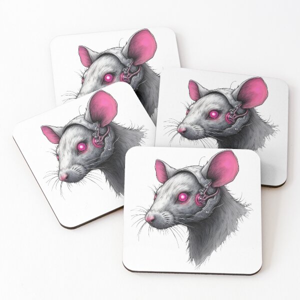 Item preview, Rat cyberpunk pink designed and sold by HiresFilm.