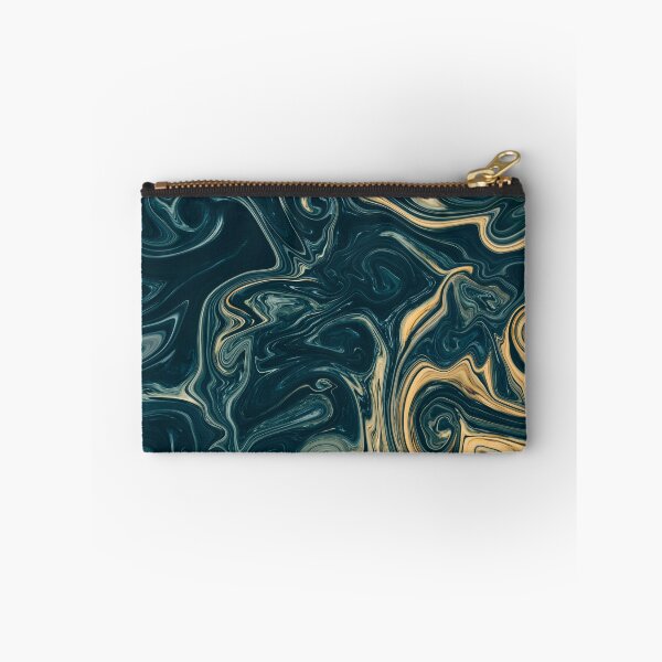 Item preview, Gold and Green Liquid Abstract Pattern designed and sold by AffordableArtCo.