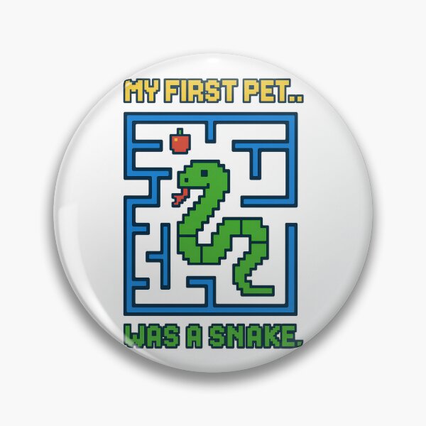 Item preview, My First Pet Was a Snake – Retro Pixel Game T-Shirt designed and sold by TeeTimeTreasure.