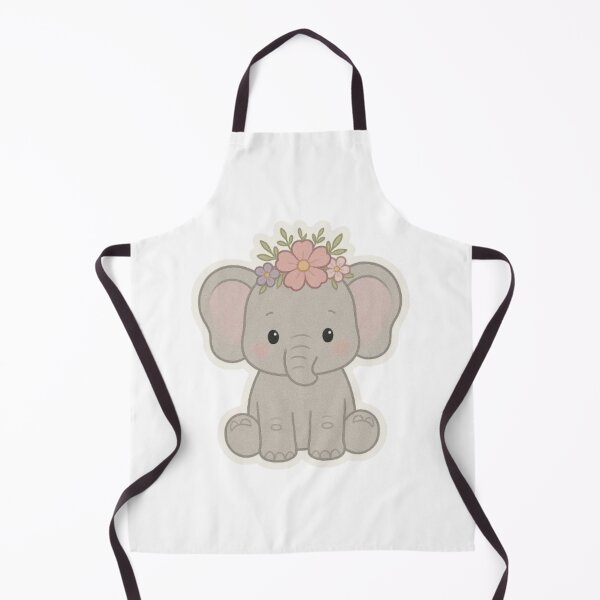 Item preview, Elephant Cute Animal Flower Crown Nature Pastel Aesthetic Vintage Retro designed and sold by SamiraArts.