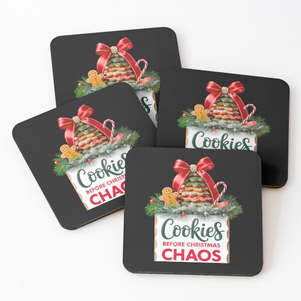 Item preview, Cookies Before Christmas Chaos:  Funny Holiday Baking Art designed and sold by elynne9.