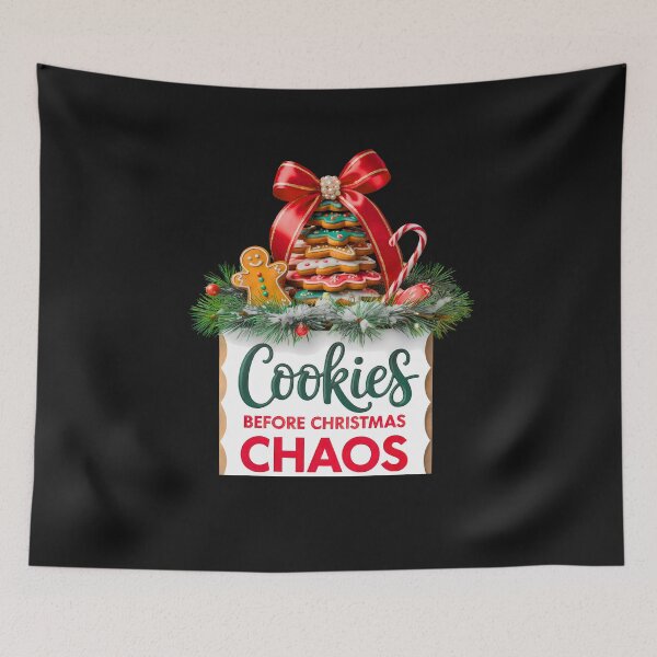Item preview, Cookies Before Christmas Chaos:  Funny Holiday Baking Art designed and sold by elynne9.