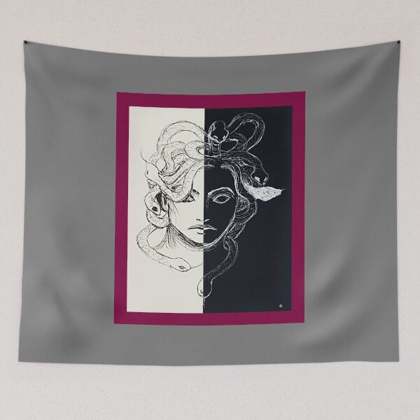 Item preview, Sketch of Medusa's head designed and sold by kassandra369.