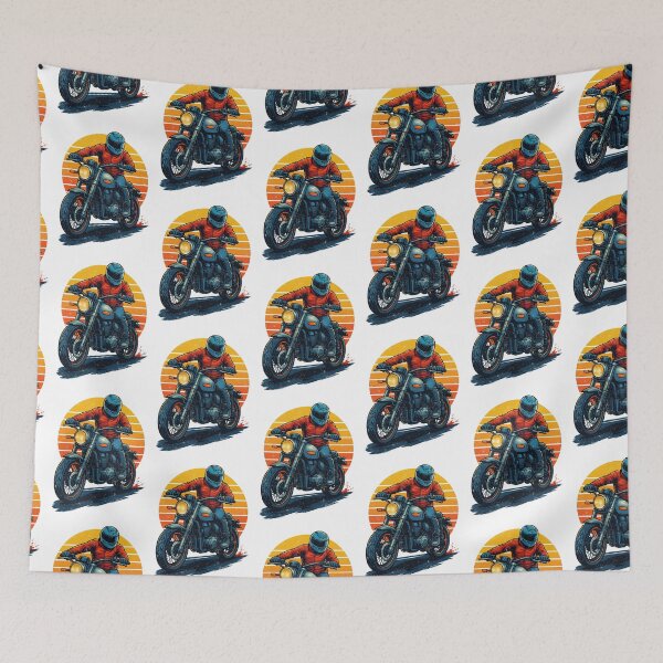 Item preview, Biker - Sunset Thrill Ride designed and sold by PickledjoArt.