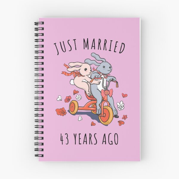 Item preview, Just Married 43rd Years Ago - 43rd Anniversary Couple Bunnies Tee, Phone Cases And Other Gifts designed and sold by MemWear.