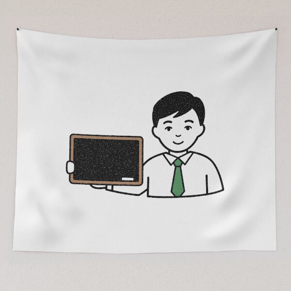 Item preview, Teacher Pride – Minimalist Chalkboard Icon Art designed and sold by 001Haiba.