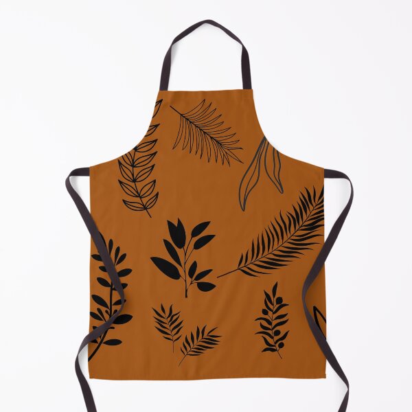 Item preview, Botanical Shadows – Minimalist Leaf Silhouettes on Burnt Orange designed and sold by lightandbright.