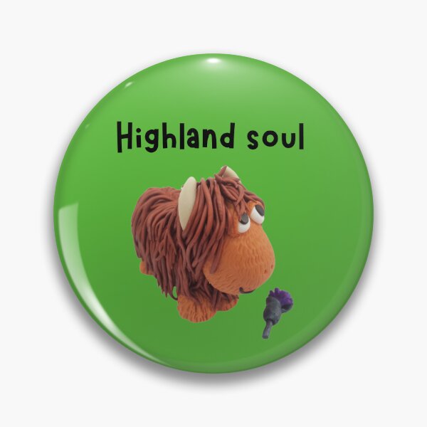 Item preview, Hairy highland cow with a cute face and smile! designed and sold by Teddyella Treasures.