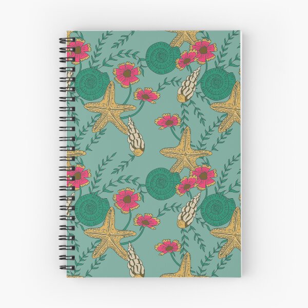 Item preview, Tropical Beach Pattern – Starfish, Seashells, and Coastal Florals designed and sold by musingtreeart.