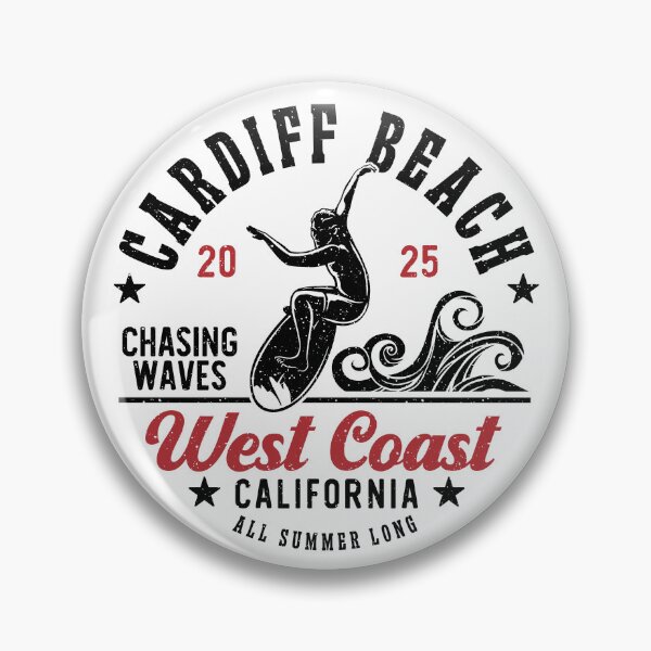 Item preview, Surfing Cardiff Beach Surf San Diego County California designed and sold by eclecTEEq.