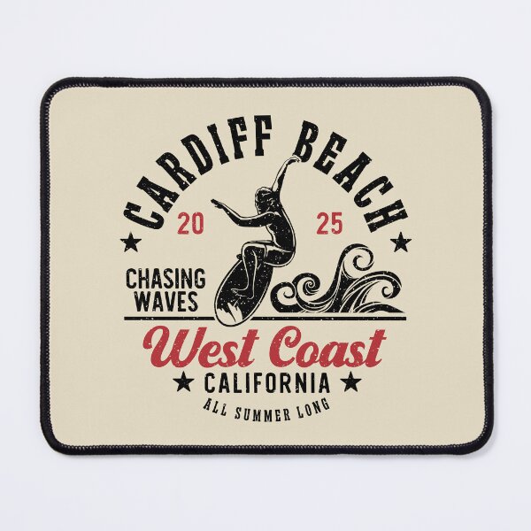 Item preview, Surfing Cardiff Beach Surf San Diego County California designed and sold by eclecTEEq.