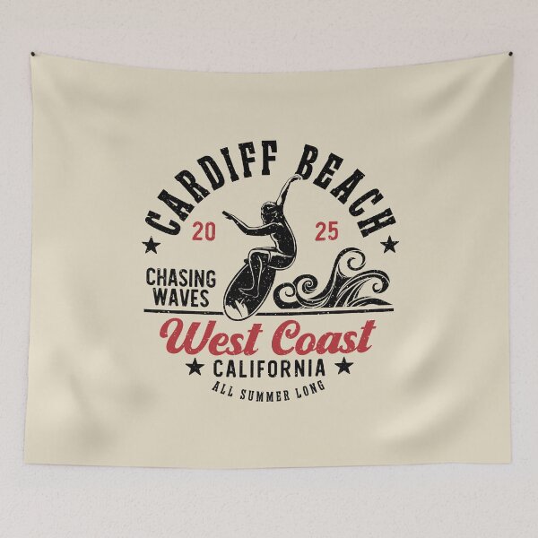 Item preview, Surfing Cardiff Beach Surf San Diego County California designed and sold by eclecTEEq.