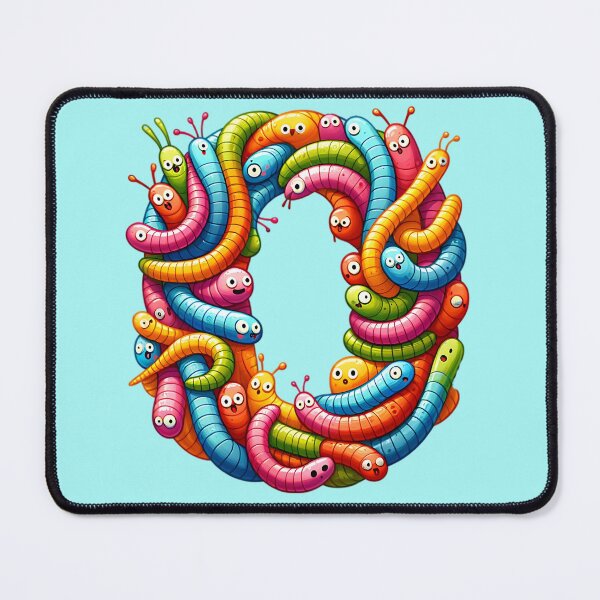 Item preview, A wiggle of worms, cartoon fun designed and sold by LoneAngel.