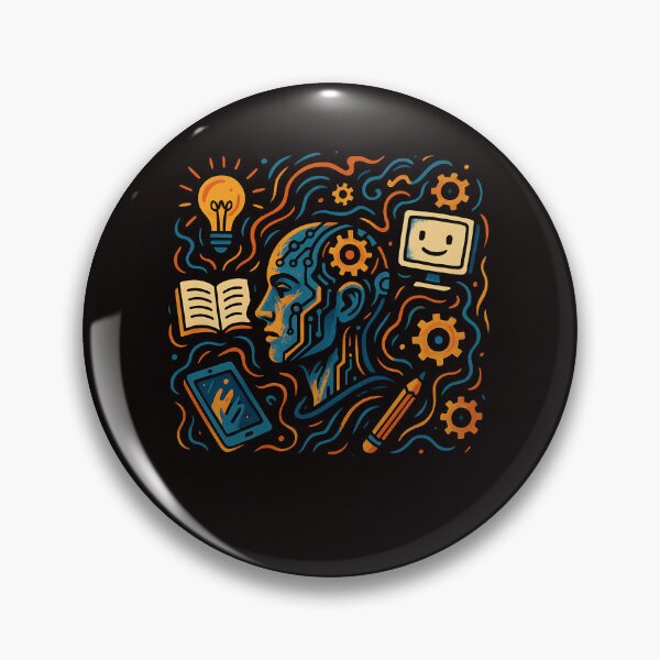 Item preview, Educational technology Robot & AI Learining designed and sold by Lunari Prints.