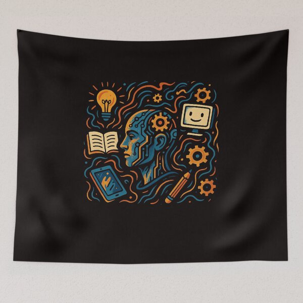 Item preview, Educational technology Robot & AI Learining designed and sold by Lunari Prints.