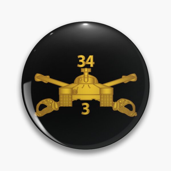 Item preview, Army - 3rd Bn 34th Armor - Armor Branch wo Txt designed and sold by Military Insignia Products.