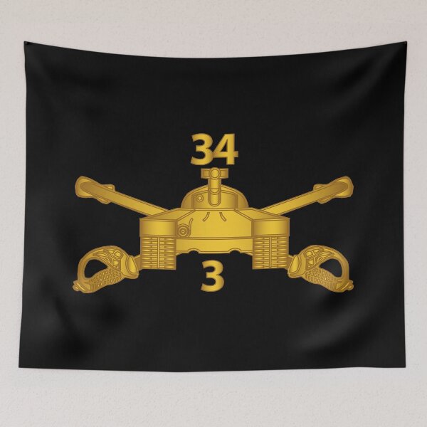 Item preview, Army - 3rd Bn 34th Armor - Armor Branch wo Txt designed and sold by Military Insignia Products.