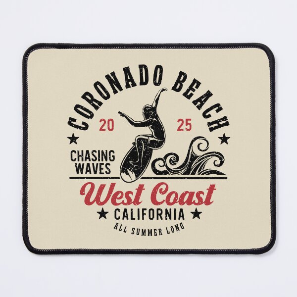 Item preview, Surfing Coronado Beach Surf San Diego County California designed and sold by eclecTEEq.