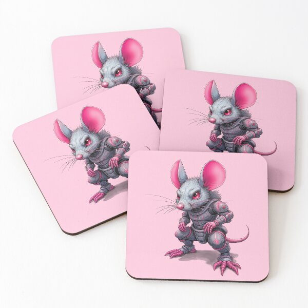 Item preview, Rat cybernetic pink designed and sold by HiresFilm.