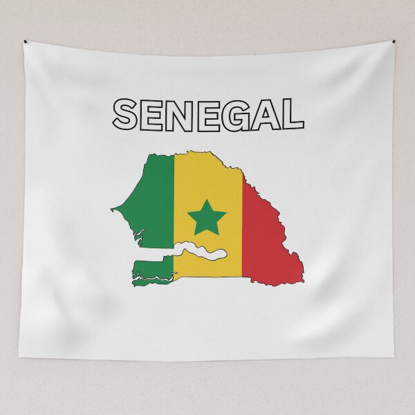 Item preview, Senegal Flag Map designed and sold by atomstartup.
