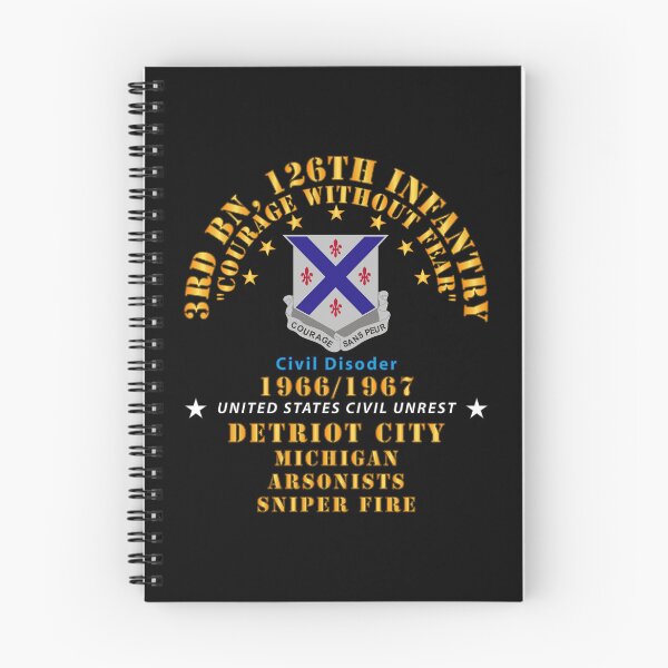 Item preview, Army - 3rd Bn 126th Infantry Detroit City MI - Arson - Sniper 1966 - 1967 - Civil Disorder designed and sold by Military Insignia Products.