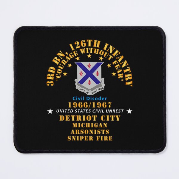 Item preview, Army - 3rd Bn 126th Infantry Detroit City MI - Arson - Sniper 1966 - 1967 - Civil Disorder designed and sold by Military Insignia Products.