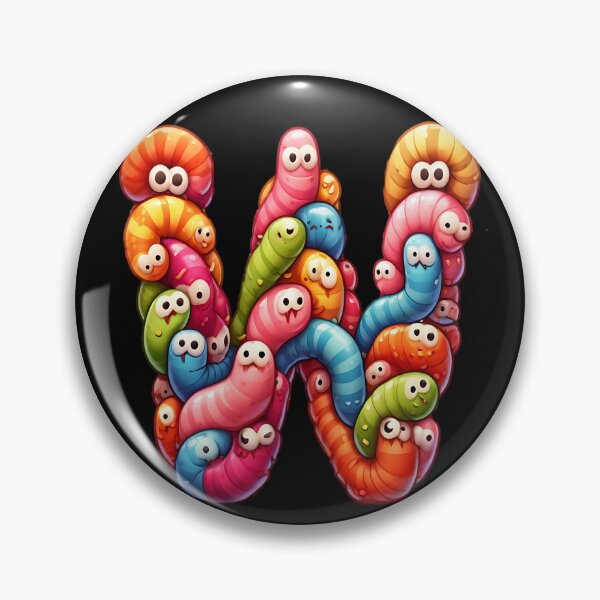 Item preview, A whole wiggle of cartoon worms, fantasy fun designed and sold by LoneAngel.