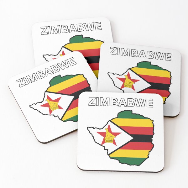 Item preview, Zimbabwe Flag Map designed and sold by atomstartup.