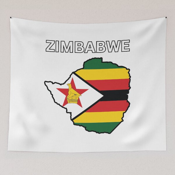 Item preview, Zimbabwe Flag Map designed and sold by atomstartup.