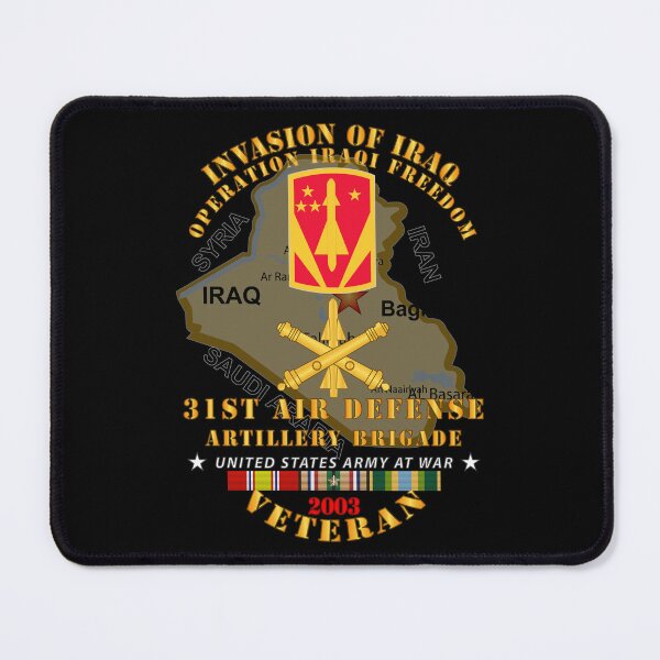 Item preview, Army - 31st Air Defense Artillery Bde - OIF - Invasion - 2003 w IRAQ SVC designed and sold by Military Insignia Products.