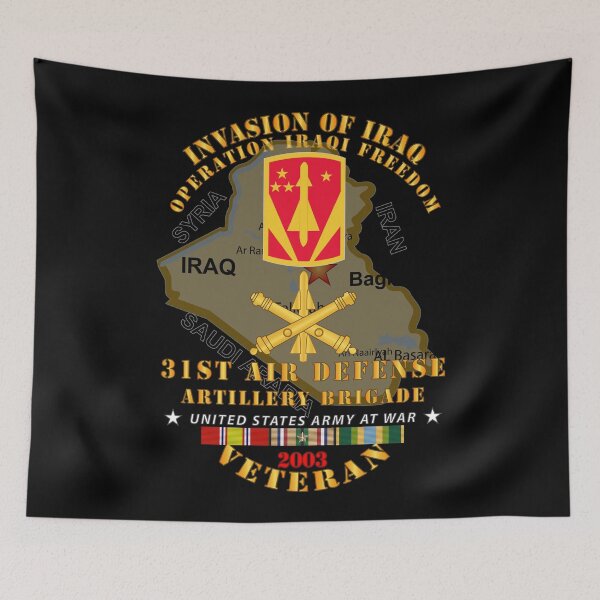 Item preview, Army - 31st Air Defense Artillery Bde - OIF - Invasion - 2003 w IRAQ SVC designed and sold by Military Insignia Products.