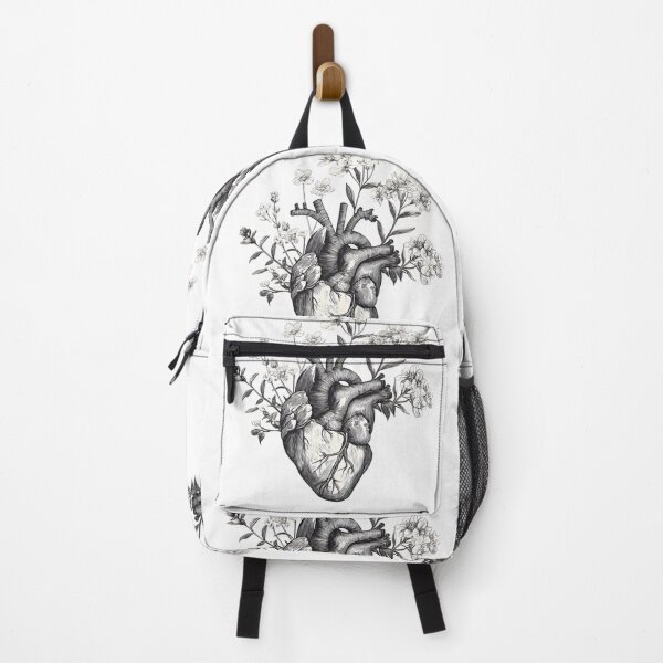 Item preview, Anatomical Heart with Tree Branches | Black & White Medical Art designed and sold by Kollibri.