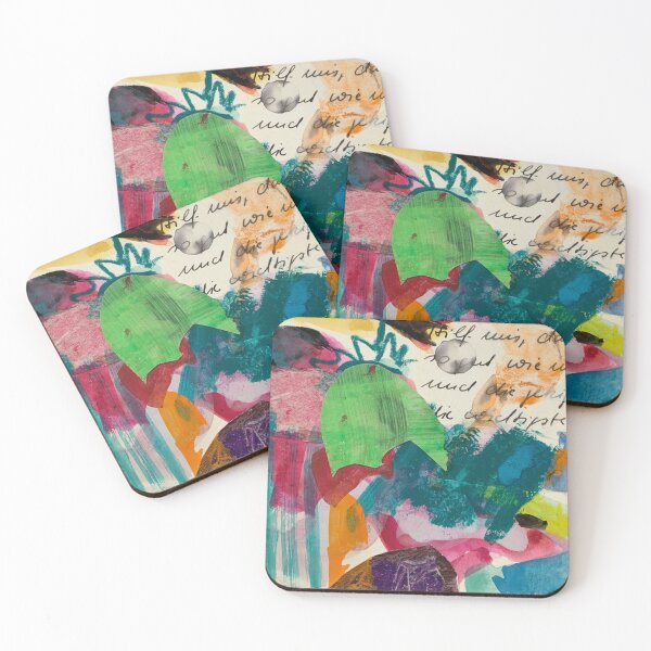 Item preview, Art Print & More: Floral Abstraction in Green – Poetic Miniature Series – 7 Klinga | Annette Kunow designed and sold by KunowArtShop.