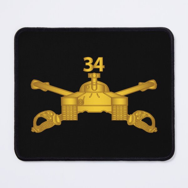Item preview, Army - 34th Armor Regiment - Armor Branch wo Txt designed and sold by Military Insignia Products.