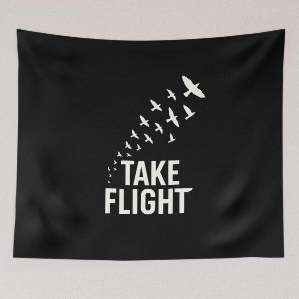 Item preview, Take Flight – Inspirational Bird Silhouette Freedom Design designed and sold by Furr-n-Purr.