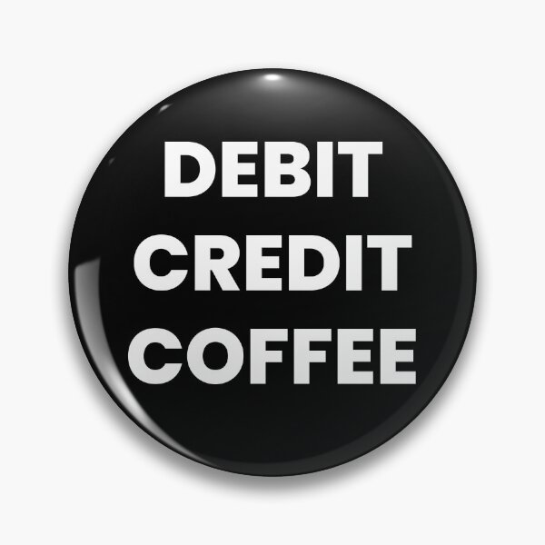 Artikelvorschau, Debit • Kredit • Kaffee — Monospace‑Terminal‑Shirt für Buchhalterinnen entworfen und verkauft von BeetleDots.