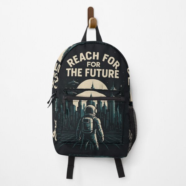 Item preview, Reach for the Future – Retro Futuristic Astronaut Art designed and sold by Creative Design Studio.
