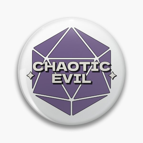 Item preview, Retro Chaotic Evil DND D20 Purple designed and sold by QB-Designs.
